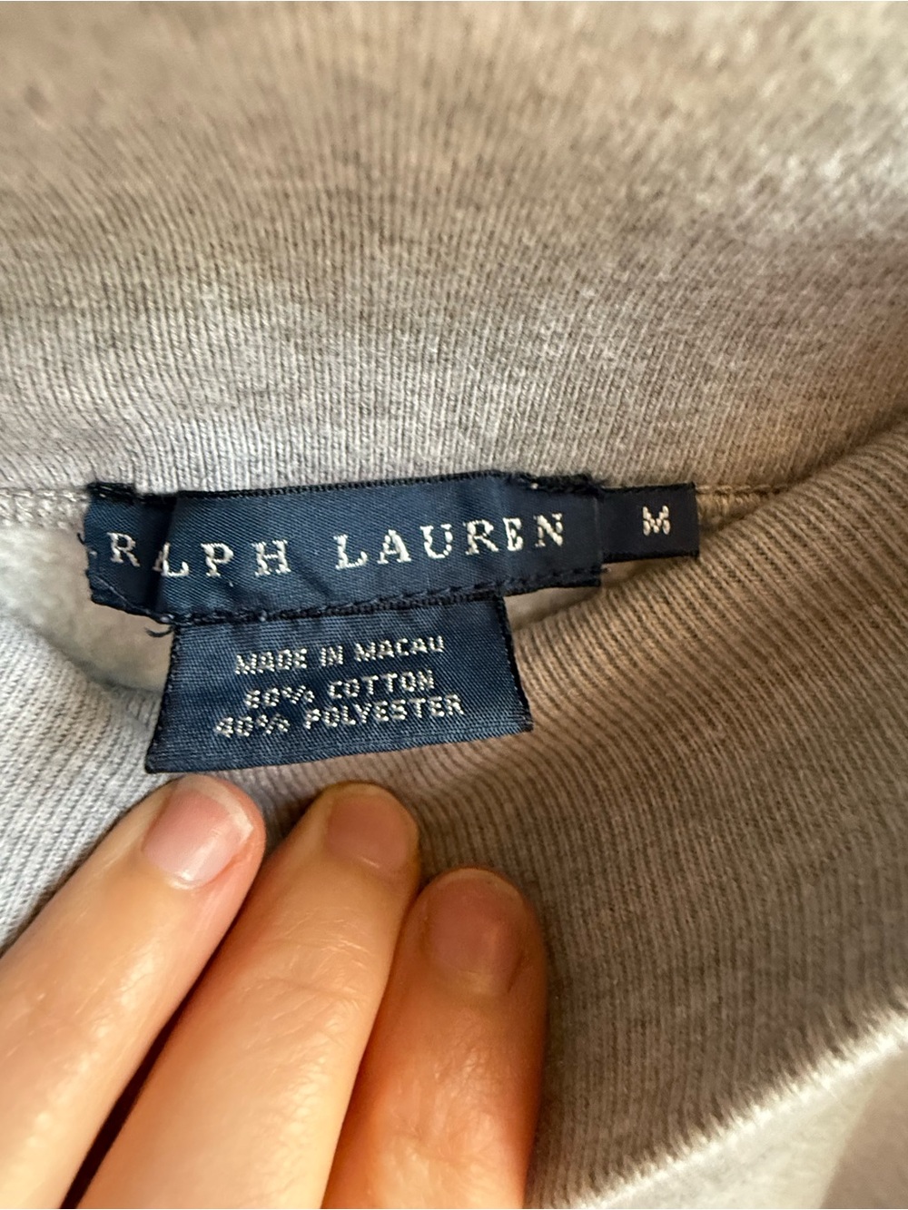Ralph Lauren Light Gray Cotton-Blend Skater Skirt with White Drawstring - Picture 3 of 8